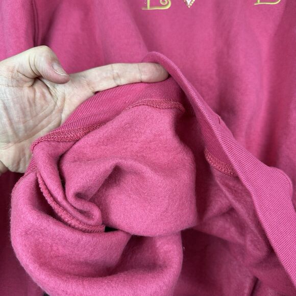 Vtg Grandmas Love Novelty Sweatshirt Women Large Pink Embroidered Crewneck 90s - Picture 5 of 11